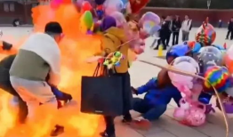 气球爆炸视频,视觉冲击与科学揭秘